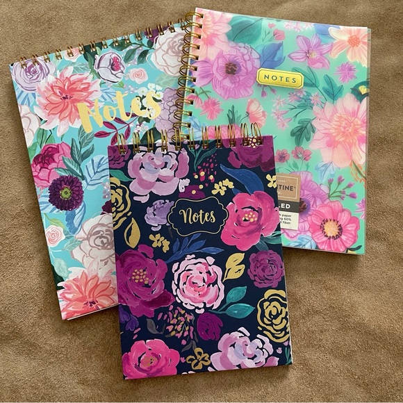 Clementine Paper Inc Other - Clementine Paper Inc Floral Spiral Notebook Journal Recycled Lined Bundle of 3